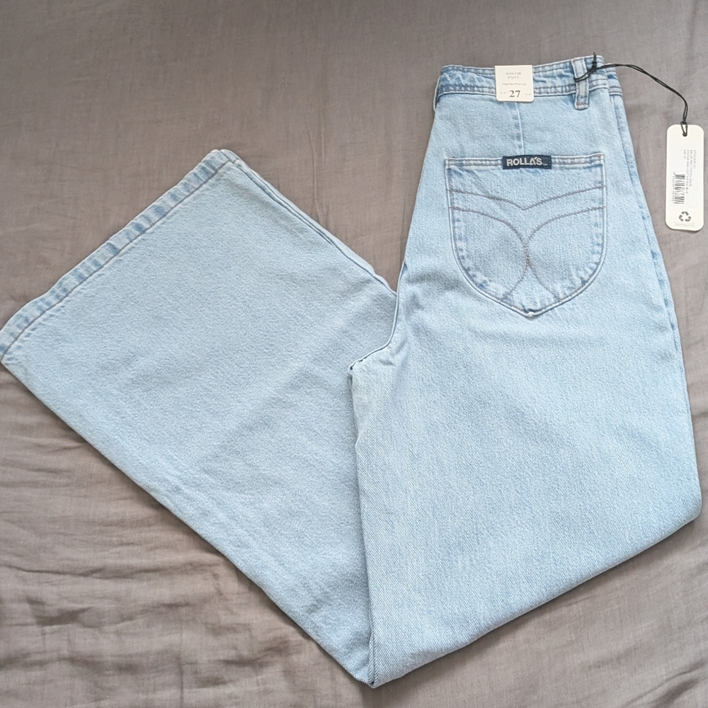Rolla's Sailor Pant Lyocell Denim Jeans Light Vintage Blue